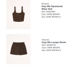 Abercrombie & Fitch Ribbed PJ set